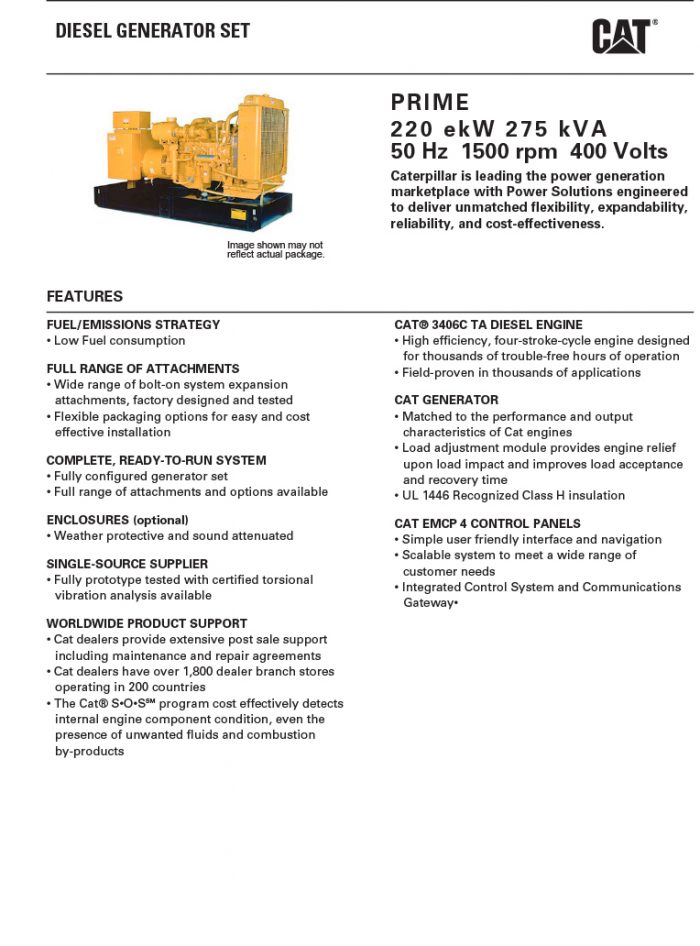KVA Caterpillar 275 - EIM Inc. : EIM Inc.
